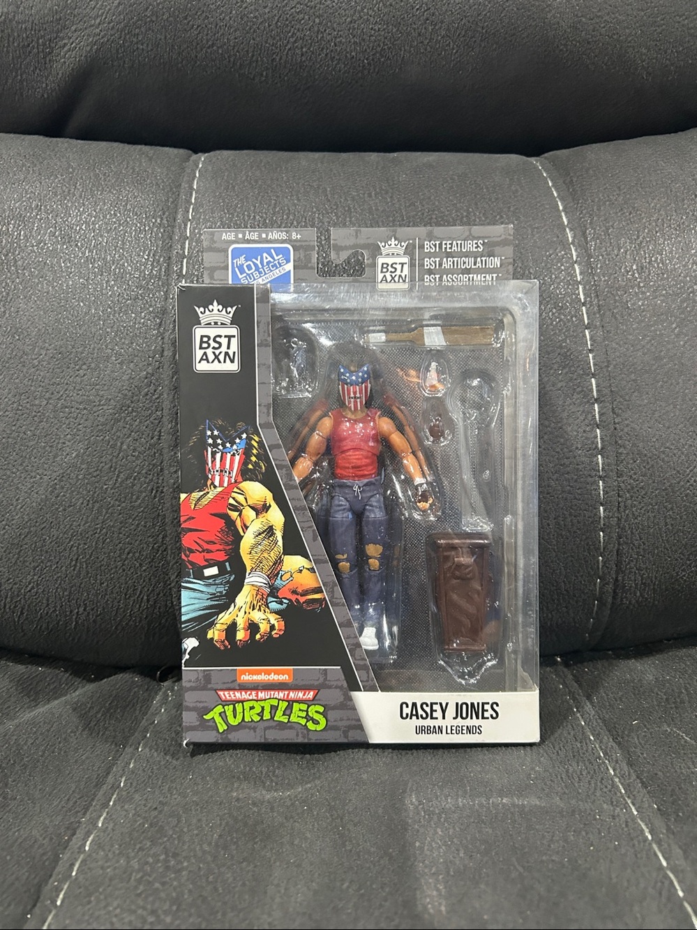 Casey Jones TMNT The loyal subjects Urban legends BST AXN *missing 2 pieces*